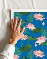 Shop Lotus love art and surface pattern design available to license, shop art prints at 83oranges.com by artist Uma Gokhale India Shop Lotus love art and surface pattern design available to license, shop art prints at 83oranges.com by artist Uma Gokhale India