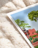 Shop Terracotta garden Pathway Architecture Art Print, Canvas Print, commercial digital license, instant download printable - available at 83oranges.com by artist Uma Gokhale India