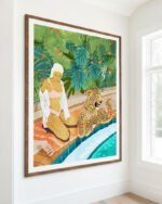 Shop The wild side with my leopard Art Print, Canvas Print, commercial digital license, instant download printable - available at 83oranges.com by artist Uma Gokhale India