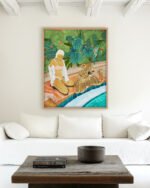 Shop The wild side with my leopard Art Print, Canvas Print, commercial digital license, instant download printable - available at 83oranges.com by artist Uma Gokhale India