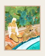 Shop The wild side with my leopard Art Print, Canvas Print, commercial digital license, instant download printable - available at 83oranges.com by artist Uma Gokhale India