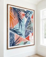 Shop Tropicalia Botanical plants Art Print, Canvas Print, commercial digital license, instant download printable - available at 83oranges.com by artist Uma Gokhale India