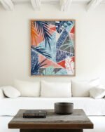 Shop Tropicalia Botanical plants Art Print, Canvas Print, commercial digital license, instant download printable - available at 83oranges.com by artist Uma Gokhale India