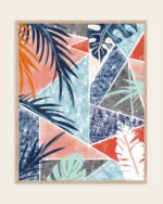 Shop Tropicalia Botanical plants Art Print, Canvas Print, commercial digital license, instant download printable - available at 83oranges.com by artist Uma Gokhale India