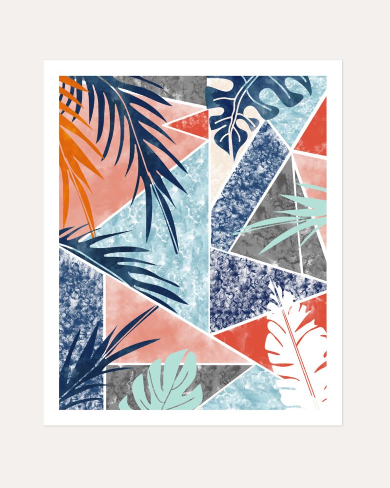 Shop Tropicalia Botanical plants Art Print, Canvas Print, commercial digital license, instant download printable - available at 83oranges.com by artist Uma Gokhale India