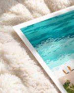 Shop Dream in colors borrowed from the sea Art Print, Canvas Print, commercial digital license, instant download printable - available at 83oranges.com by artist Uma Gokhale India