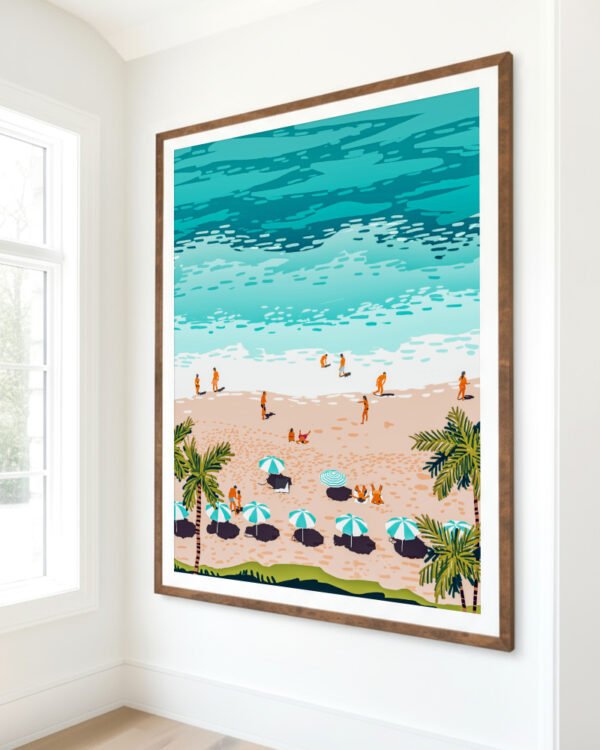 Shop Dream in colors borrowed from the sea Art Print, Canvas Print, commercial digital license, instant download printable - available at 83oranges.com by artist Uma Gokhale India