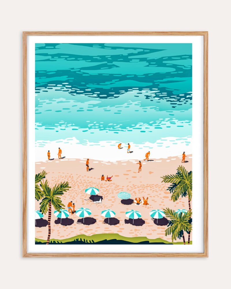 Shop Dream in colors borrowed from the sea Art Print, Canvas Print, commercial digital license, instant download printable - available at 83oranges.com by artist Uma Gokhale India