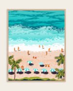 Shop Dream in colors borrowed from the sea Art Print, Canvas Print, commercial digital license, instant download printable - available at 83oranges.com by artist Uma Gokhale India