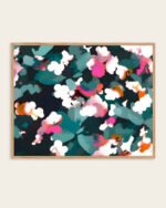 Shop Floral Reverie Midnight Garden Art Print, Canvas Print, commercial digital license, instant download printable - available at 83oranges.com by artist Uma Gokhale India