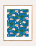Shop Lotus love art and surface pattern design available to license, shop art prints at 83oranges.com by artist Uma Gokhale India Shop Lotus love art and surface pattern design available to license, shop art prints at 83oranges.com by artist Uma Gokhale India