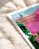 Shop Pink buildings architecture places Art Print, Canvas Print, commercial digital license, instant download printable - available at 83oranges.com by artist Uma Gokhale India Shop Pink buildings architecture places Art Print, Canvas Print, commercial digital license, instant download printable - available at 83oranges.com by artist Uma Gokhale India