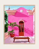 Shop Pink buildings architecture places Art Print, Canvas Print, commercial digital license, instant download printable - available at 83oranges.com by artist Uma Gokhale India Shop Pink buildings architecture places Art Print, Canvas Print, commercial digital license, instant download printable - available at 83oranges.com by artist Uma Gokhale India