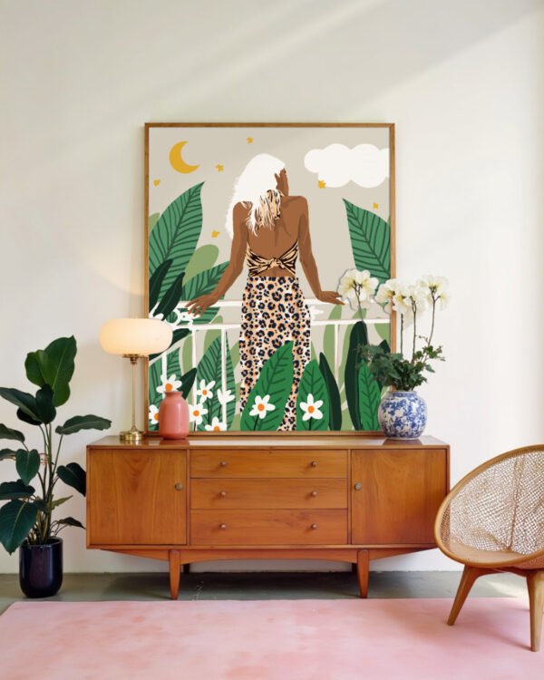 Shop Trust The Wait Art Print, Canvas Print, commercial digital license, instant download printable - available at 83oranges.com by artist Uma Gokhale India
