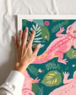 Shop Pink Crocodiles Wildlife Whimsical Quirky Adventure Art Print, Canvas Print, Commercial digital license & Instant download printable - available at 83oranges.com by artist Uma Gokhale India Shop Pink Crocodiles Wildlife Whimsical Quirky Adventure Art Print, Canvas Print, Commercial digital license & Instant download printable - available at 83oranges.com by artist Uma Gokhale India