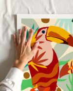 Shop Toucan of my love Art Print, Canvas Print, Commercial digital license & Instant download printable - certified & available to order online at 83oranges.com by artist Uma Gokhale India Shop Toucan of my love Art Print, Canvas Print, Commercial digital license & Instant download printable - certified & available to order online at 83oranges.com by artist Uma Gokhale India