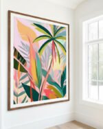 Shop Tropical Jewels Nature botanical Jungle Pastel Palm Art Print, Canvas Print, Commercial digital license & Instant download printable - available at 83oranges.com by artist Uma Gokhale India Shop Tropical Jewels Nature botanical Jungle Pastel Palm Art Print, Canvas Print, Commercial digital license & Instant download printable - available at 83oranges.com by artist Uma Gokhale India