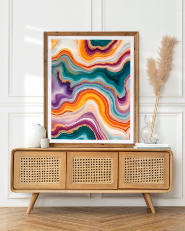 Shop agate abstract eclectic texture pattern luxe small batch graphic Art Print, Canvas Print, Commercial digital license & Instant download printable - exclusively available at 83oranges.com by artist Uma Gokhale India