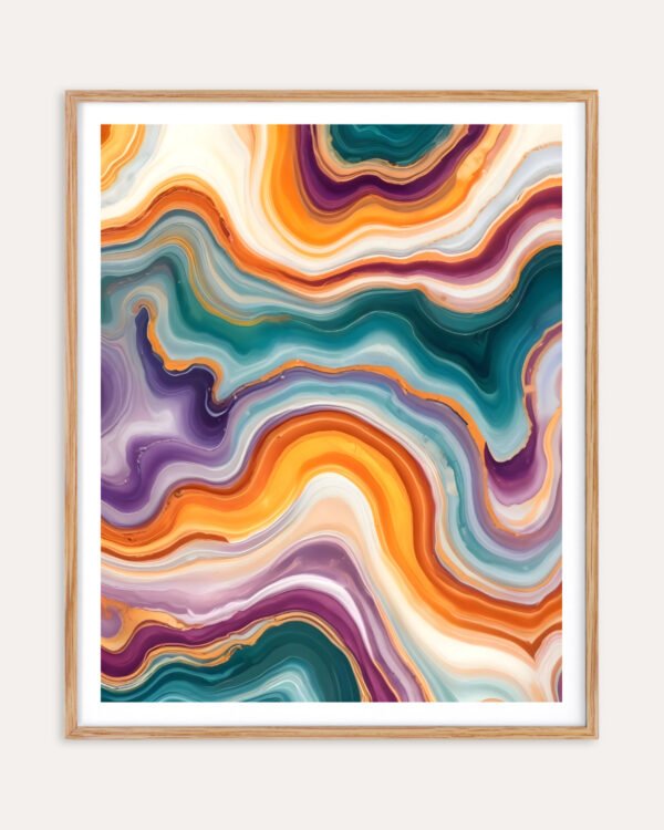 Shop Purple, teal & gold agate marble luxe texture Art Print, Canvas Print, Commercial digital license & Instant download printable - available at 83oranges.com by artist Uma Gokhale India