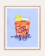 Shop One more bloody Mary please Art Print, Canvas Print, Commercial digital license & Instant download printable - available at 83oranges.com by artist Uma Gokhale India