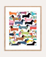 Shop Dachshunds dog pattern cute pets animals Art Print, Canvas Print, Commercial digital license & Instant download printable - available at 83oranges.com by artist Uma Gokhale India Shop Dachshunds dog pattern cute pets animals Art Print, Canvas Print, Commercial digital license & Instant download printable - available at 83oranges.com by artist Uma Gokhale India