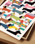 Shop Dachshunds dog pattern cute pets animals Art Print, Canvas Print, Commercial digital license & Instant download printable - available at 83oranges.com by artist Uma Gokhale India Shop Dachshunds dog pattern cute pets animals Art Print, Canvas Print, Commercial digital license & Instant download printable - available at 83oranges.com by artist Uma Gokhale India