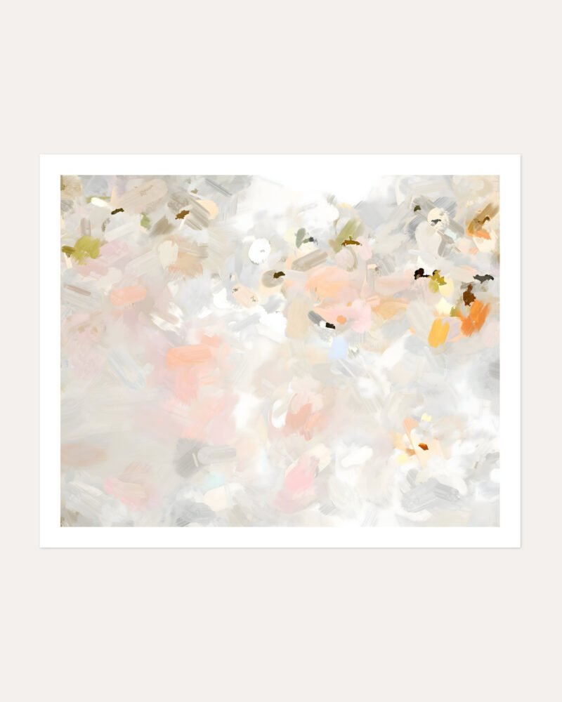 Shop After The Rain Sky Abstract Neutral Minimal Art Print, Canvas Print, Commercial digital license & Instant download printable - available at 83oranges.com by artist Uma Gokhale India