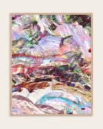 Shop Abstract Sequin Haze Art Print, Canvas Print, digital printable download - available at 83oranges.com by artist Uma Gokhale India