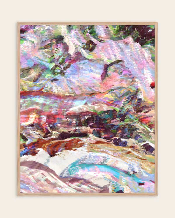Shop Abstract Sequin Haze Art Print, Canvas Print, digital printable download - available at 83oranges.com by artist Uma Gokhale India