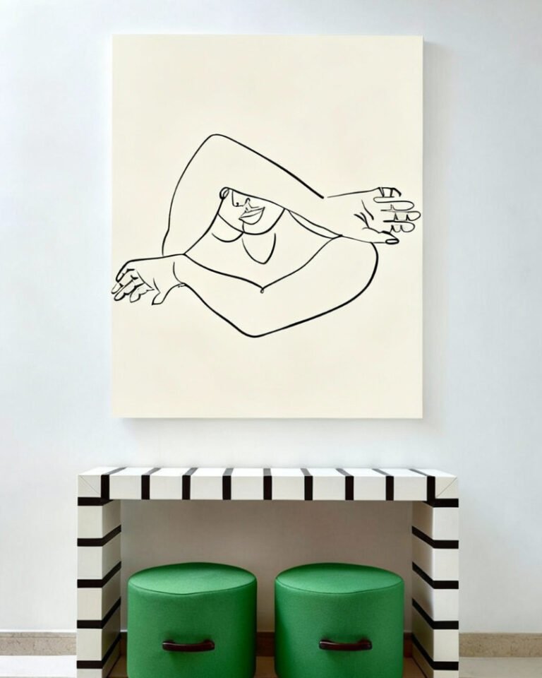 Shop The Longing Scandinavian minimal line art drawing sketch Art Print, Canvas Print, Commercial digital license & Instant download printable - available at 83oranges.com by artist Uma Gokhale India