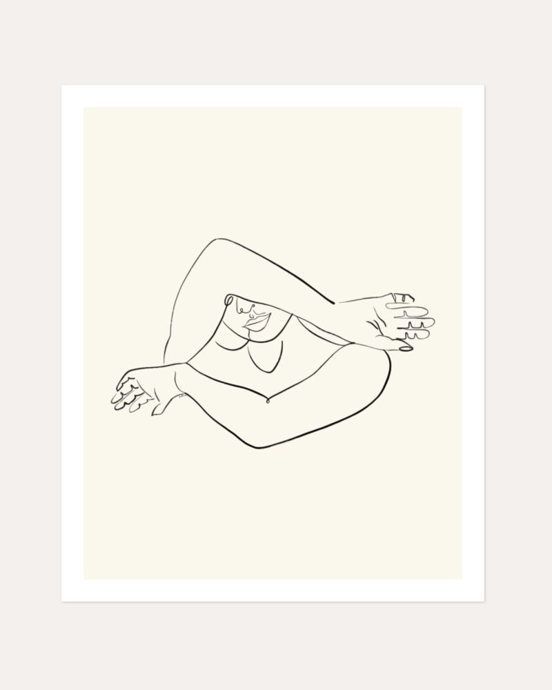 Shop The Longing Scandinavian minimal line art drawing sketch Art Print, Canvas Print, Commercial digital license & Instant download printable - available at 83oranges.com by artist Uma Gokhale India