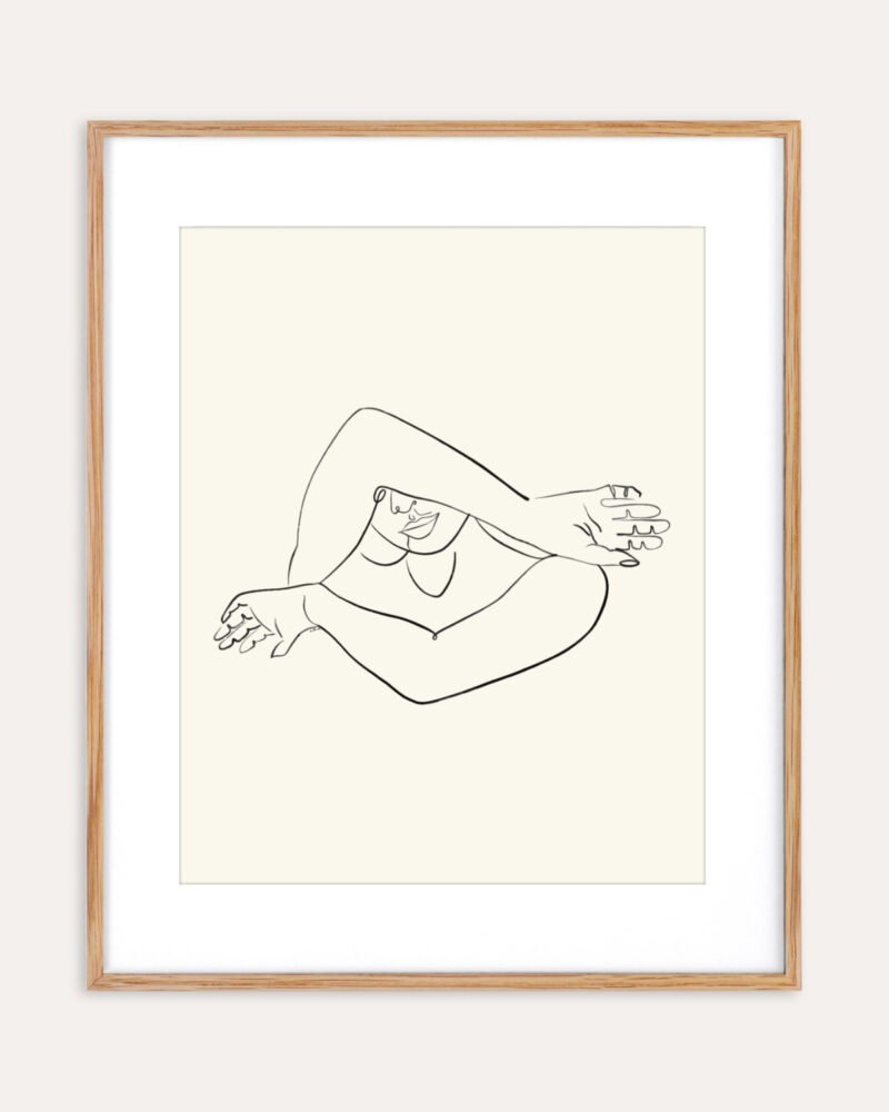 Shop The Longing Scandinavian minimal line art drawing sketch Art Print, Canvas Print, Commercial digital license & Instant download printable - available at 83oranges.com by artist Uma Gokhale India