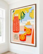 Shop Sunny Breakfast Orange Juice Art Print, Canvas Print, Commercial digital license & Instant printable download - available at 83oranges.com by artist Uma Gokhale India Shop Sunny Breakfast Orange Juice Art Print, Canvas Print, Commercial digital license & Instant printable download - available at 83oranges.com by artist Uma Gokhale India