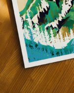 Shop grass is greener where it is loved nature dreamy landscape mountains Art Print, Canvas Print, commercial digital license, instant download printable - available at 83oranges.com by artist Uma Gokhale India