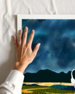 Shop Great egrets on honeymoon island landscape mountains Art Print, Canvas Print, commercial digital license, instant download printable - available at 83oranges.com by artist Uma Gokhale India Shop Great egrets on honeymoon island landscape mountains Art Print, Canvas Print, commercial digital license, instant download printable - available at 83oranges.com by artist Uma Gokhale India