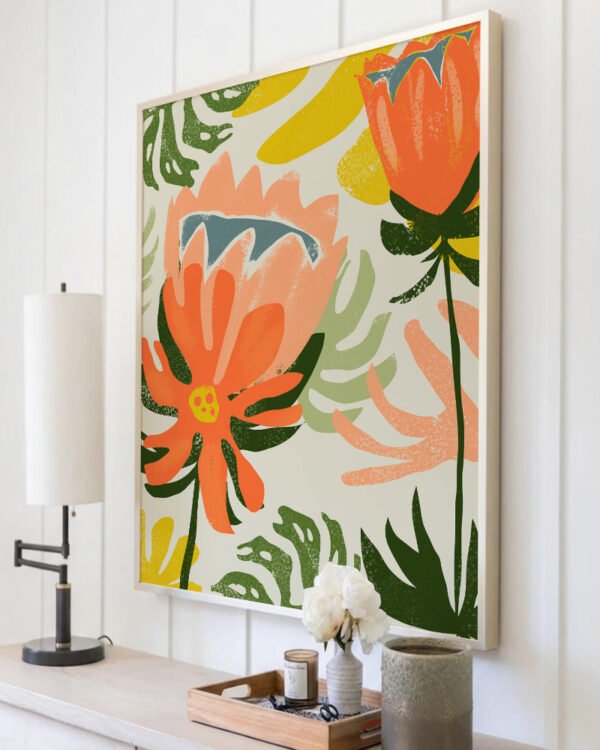 Shop May flowers remind us why rain was necessary floral botanical Art Print, Canvas Print, Commercial Digital License & Instant download printable- exclusively available at 83oranges.com by artist Uma Gokhale India