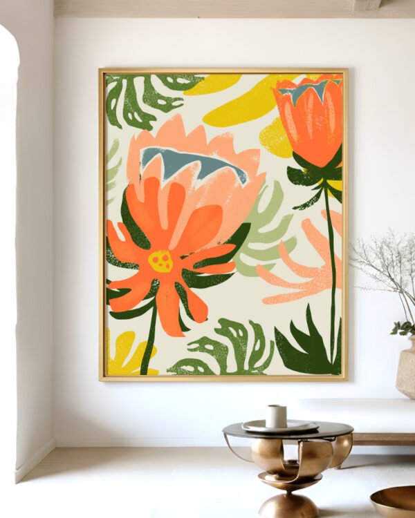Shop May flowers remind us why rain was necessary floral botanical Art Print, Canvas Print, Commercial Digital License & Instant download printable- exclusively available at 83oranges.com by artist Uma Gokhale India