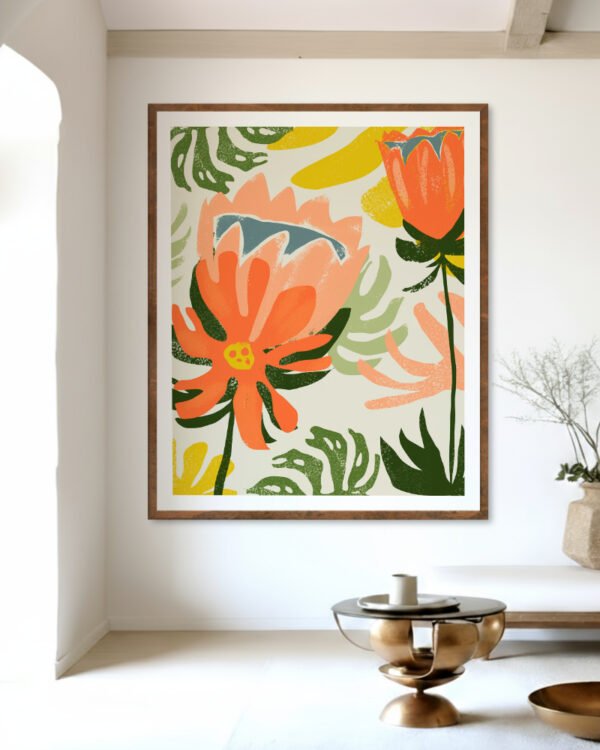 Shop May flowers remind us why rain was necessary floral botanical Art Print, Canvas Print, Commercial Digital License & Instant download printable- exclusively available at 83oranges.com by artist Uma Gokhale India