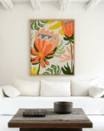 Shop May flowers remind us why rain was necessary floral botanical Art Print, Canvas Print, Commercial Digital License & Instant download printable- exclusively available at 83oranges.com by artist Uma Gokhale India