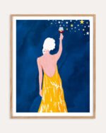 Shop pour me some magic self-love Art Print, Canvas Print, Commercial Digital License & Instant download printable- exclusively available at 83oranges.com by artist Uma Gokhale India