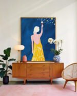 Shop pour me some magic self-love Art Print, Canvas Print, Commercial Digital License & Instant download printable- exclusively available at 83oranges.com by artist Uma Gokhale India
