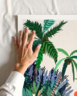 Shop The urban jungle route Art Print, Canvas Print, digital printable download - available at 83oranges.com by artist Uma Gokhale India