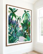 Shop The urban jungle route Art Print, Canvas Print, digital printable download - available at 83oranges.com by artist Uma Gokhale India