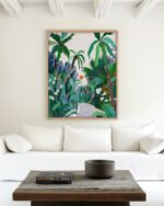 Shop The urban jungle route Art Print, Canvas Print, digital printable download - available at 83oranges.com by artist Uma Gokhale India