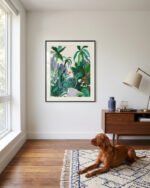 Shop The urban jungle route Art Print, Canvas Print, digital printable download - available at 83oranges.com by artist Uma Gokhale India