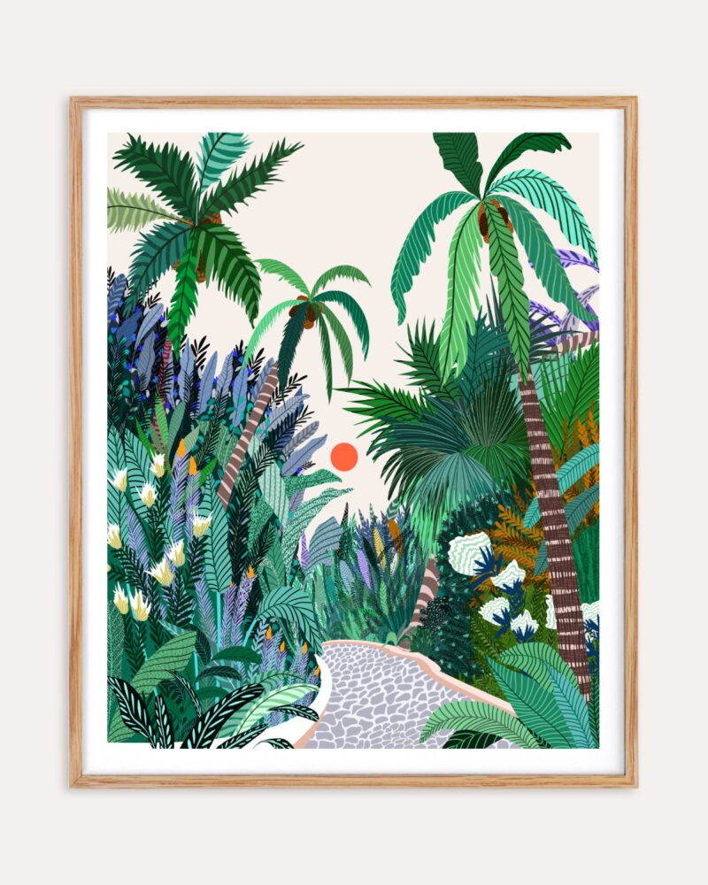 Shop The urban jungle route Art Print, Canvas Print, digital printable download - available at 83oranges.com by artist Uma Gokhale India
