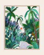 Shop The urban jungle route Art Print, Canvas Print, digital printable download - available at 83oranges.com by artist Uma Gokhale India