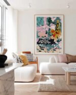 Shop Olive watcher black cat green bottle still life abstract Art Print, Canvas Print, Commercial Digital License & Instant download printable- exclusively available at 83oranges.com by artist Uma Gokhale India [review]
