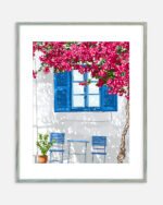 Shop Party of two Greece Santorini architecture travel couple love Art Print, Canvas Print, Commercial Digital License & Instant download printable- exclusively available at 83oranges.com by artist Uma Gokhale India