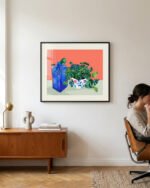 Shop still life potted plants Art Print, Canvas Print, digital printable download - available at 83oranges.com by artist Uma Gokhale India